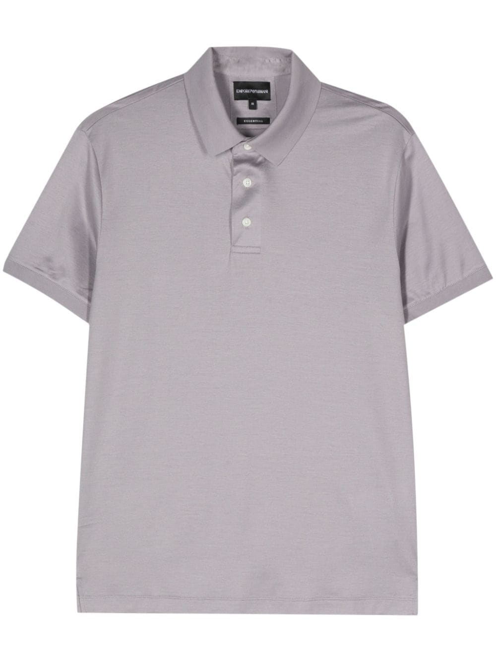 Emporio Armani rubberised-logo T-shirt - Grey von Emporio Armani