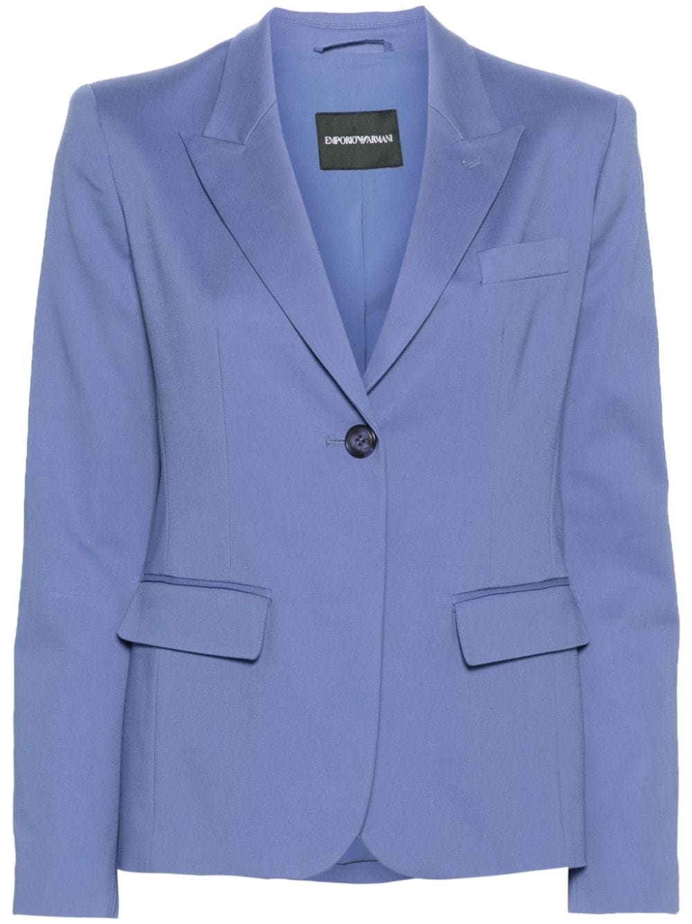 Emporio Armani single-breasted blazer - Blue von Emporio Armani