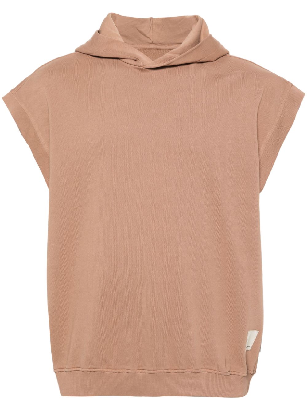 Emporio Armani sleeveless cotton sweatshirt - Brown von Emporio Armani