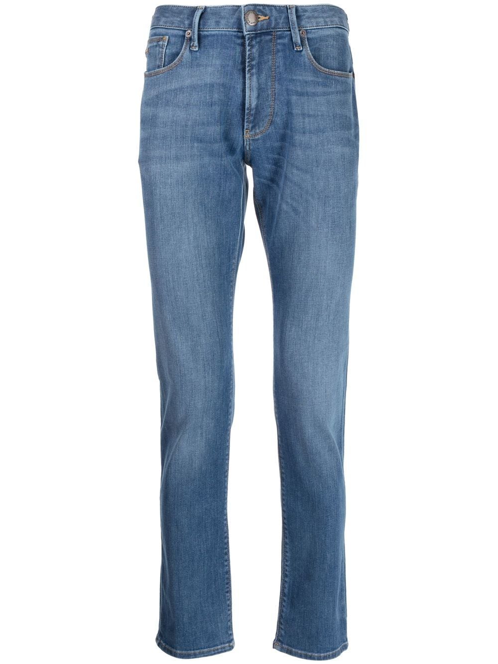 Emporio Armani slim-cut denim jeans - Blue von Emporio Armani