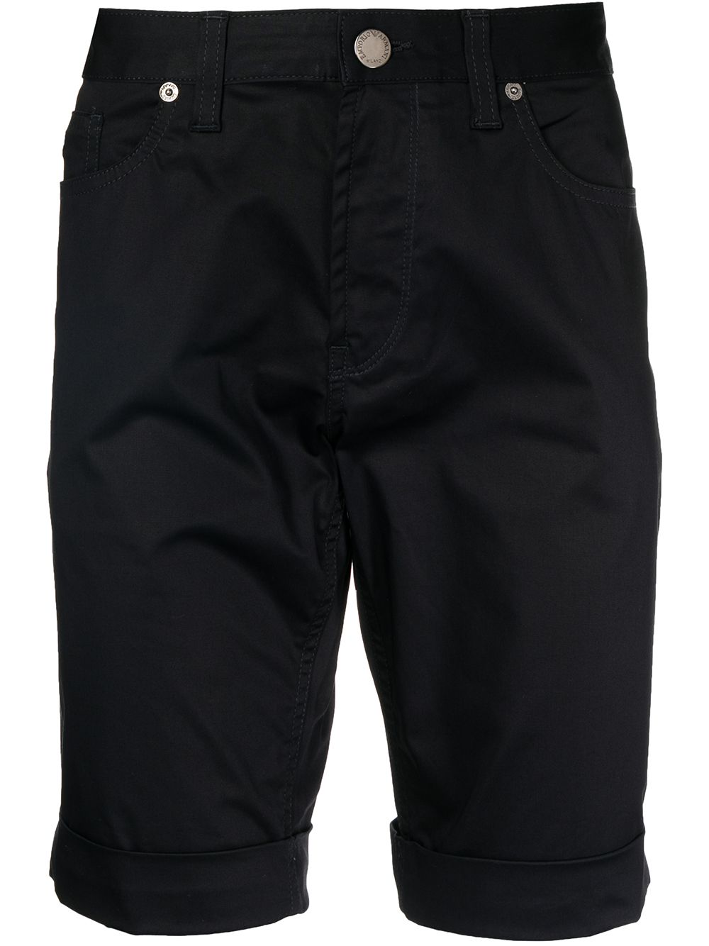 Emporio Armani slim-cut denim shorts - Black von Emporio Armani