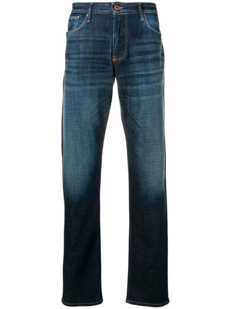 Emporio Armani straight fit jeans - Blue von Emporio Armani