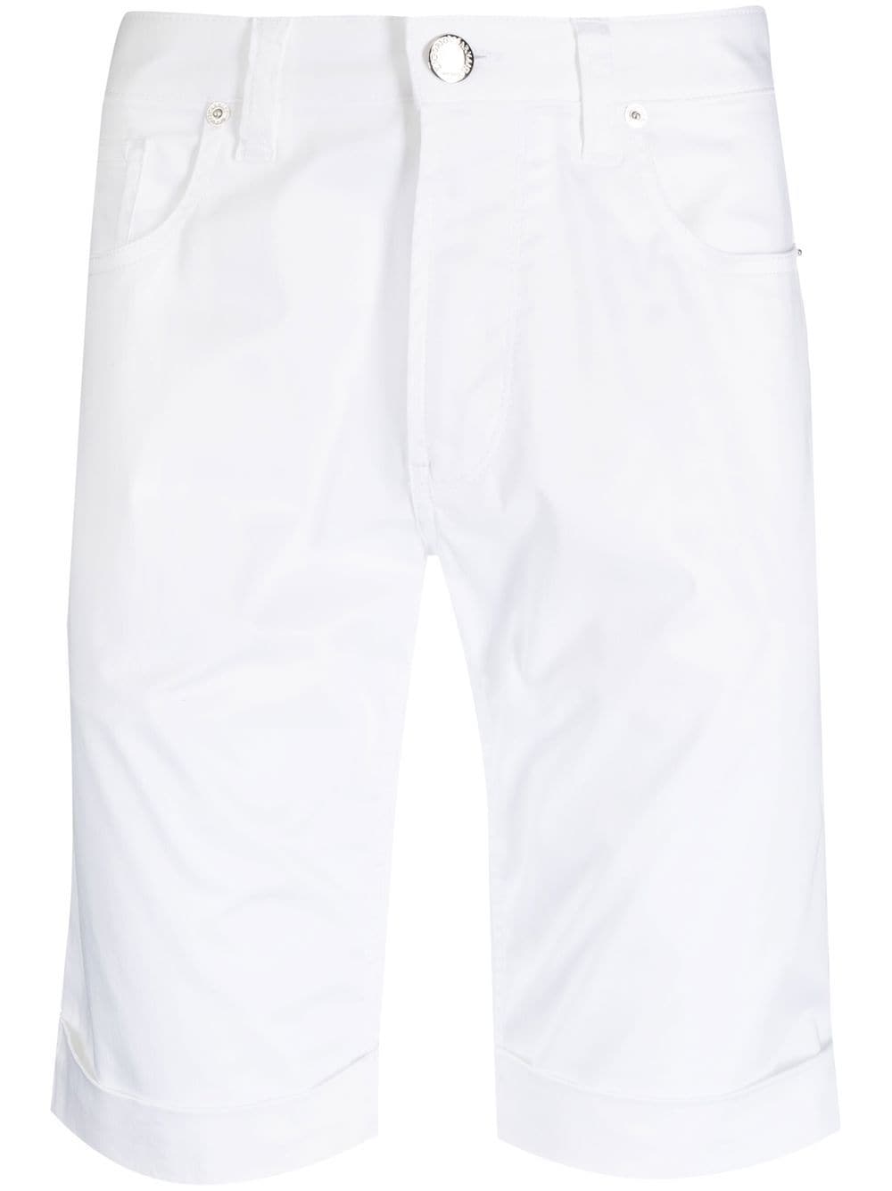 Emporio Armani straight-leg Bermuda shorts - White von Emporio Armani