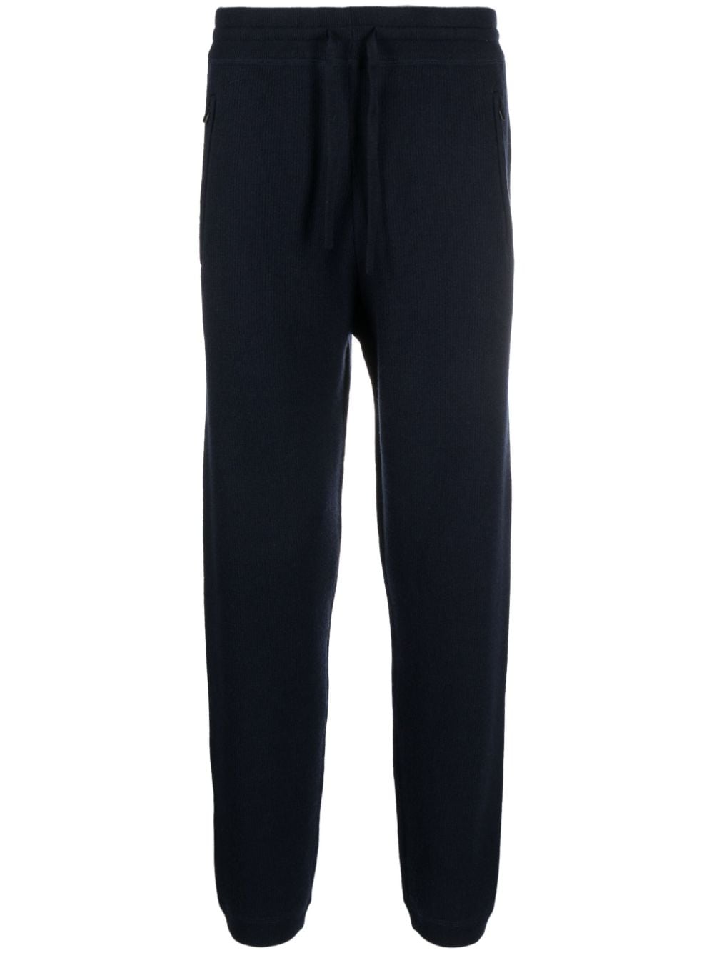 Emporio Armani straight-leg knitted trousers - Blue von Emporio Armani