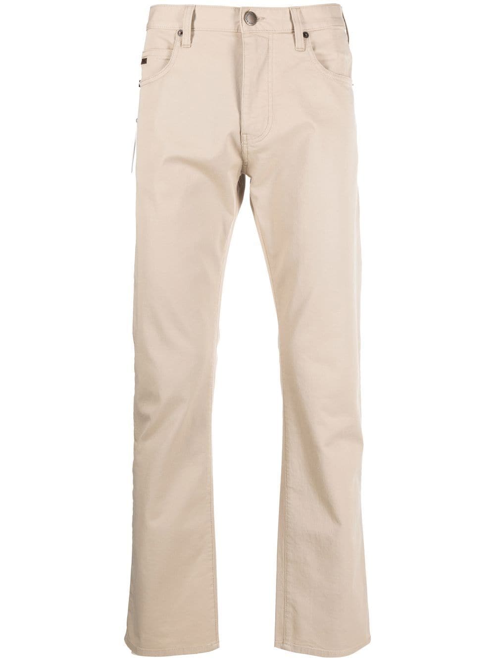 Emporio Armani straight-leg mid-rise jeans - Neutrals von Emporio Armani