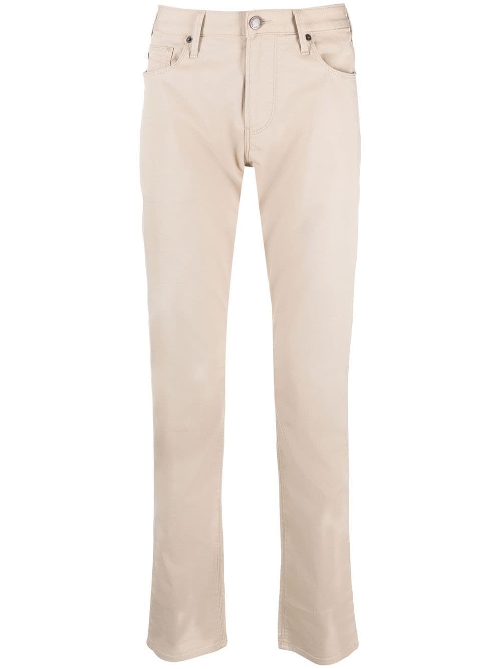 Emporio Armani straight-leg trousers - Neutrals von Emporio Armani