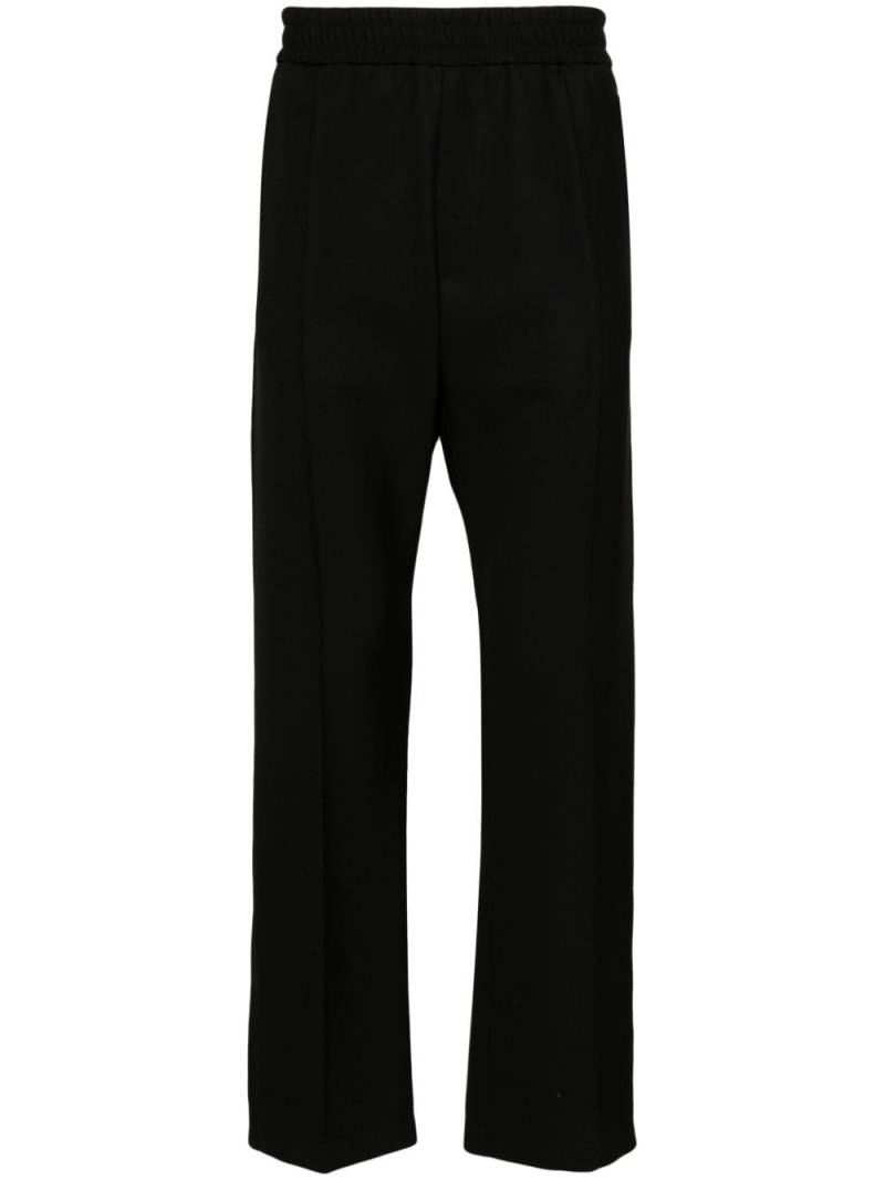Emporio Armani straight-leg virgin wool trousers - Black von Emporio Armani