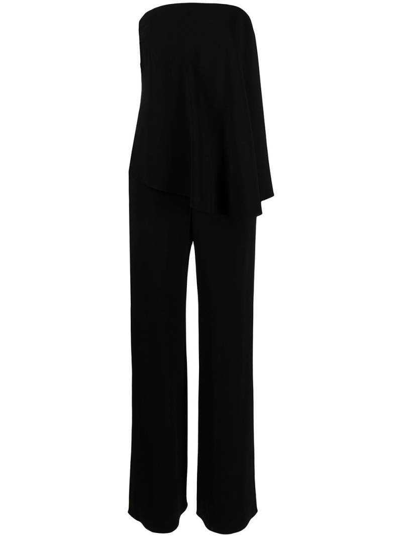 Emporio Armani strapless straight-leg jumpsuit - Black von Emporio Armani