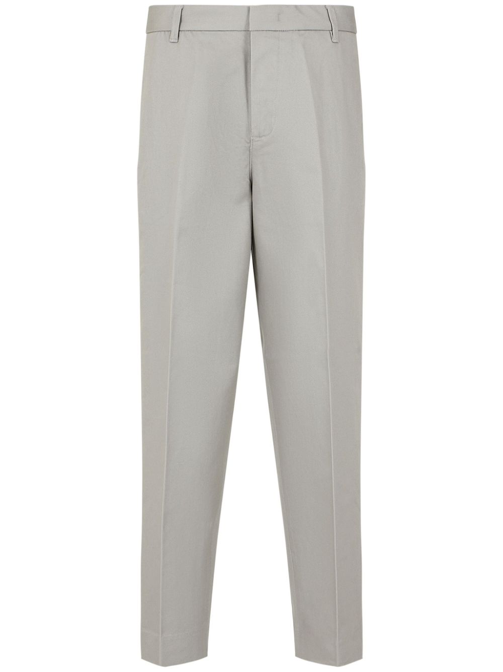 Emporio Armani tailored twill trousers - Grey von Emporio Armani