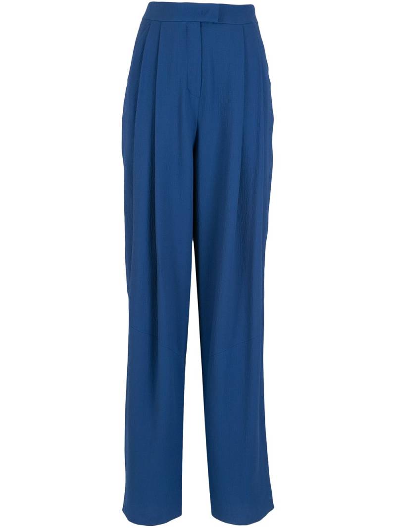 Emporio Armani tapered-leg trousers - Blue von Emporio Armani