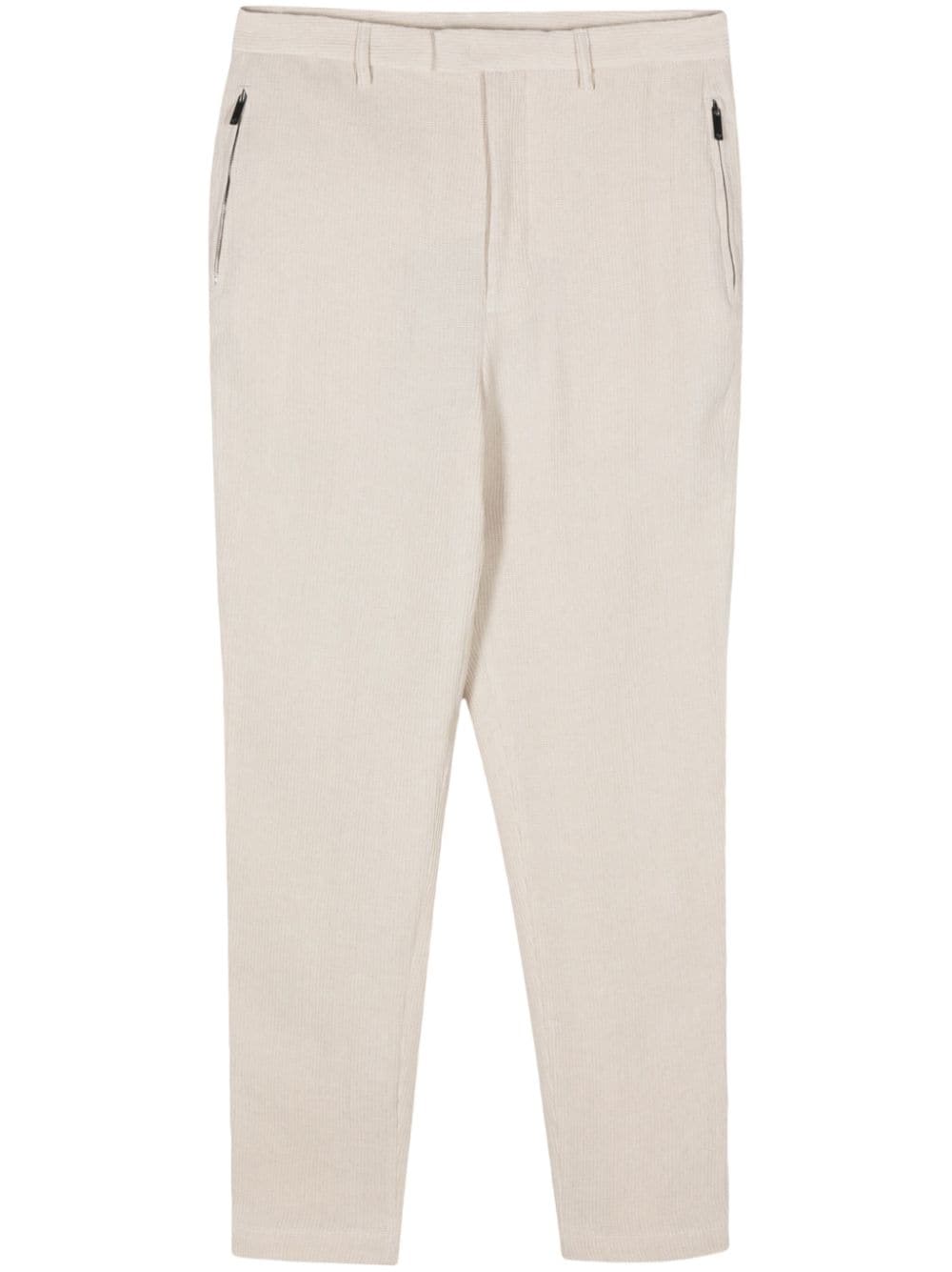 Emporio Armani tapered-leg trousers - Neutrals von Emporio Armani