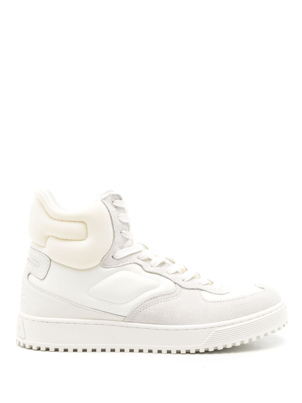 Emporio Armani tonal-design high-top sneakers - White von Emporio Armani