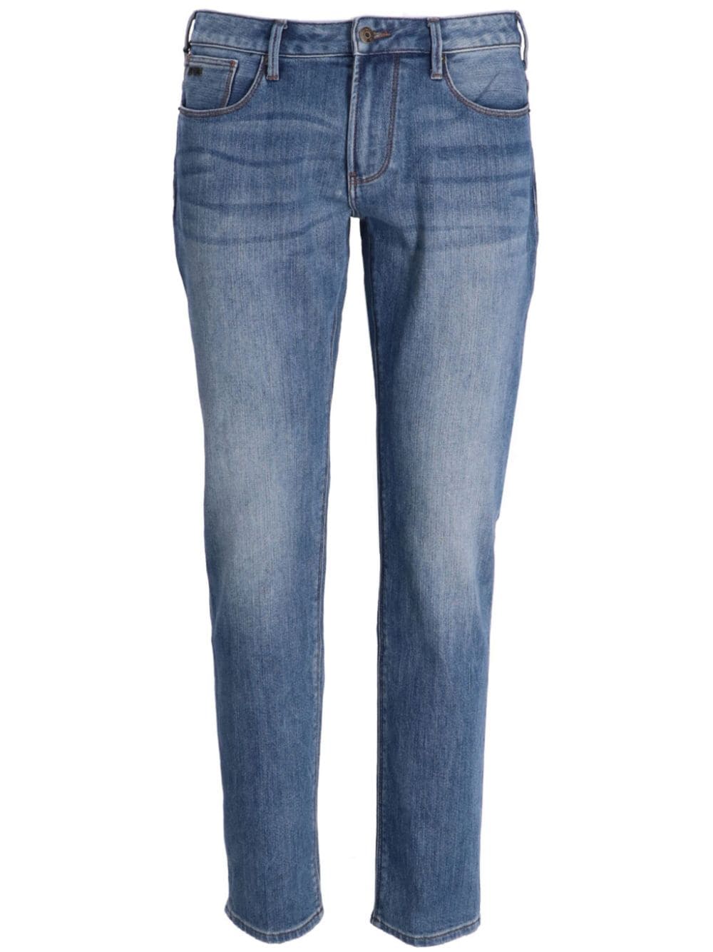 Emporio Armani washed straight-leg jeans - Blue von Emporio Armani