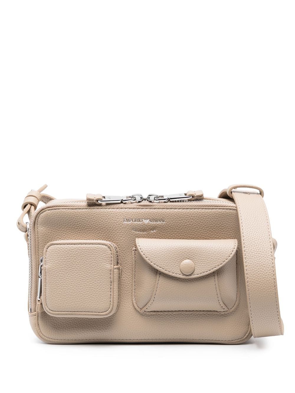 Emporio Armani zip-around utility shoulder bag - Brown von Emporio Armani