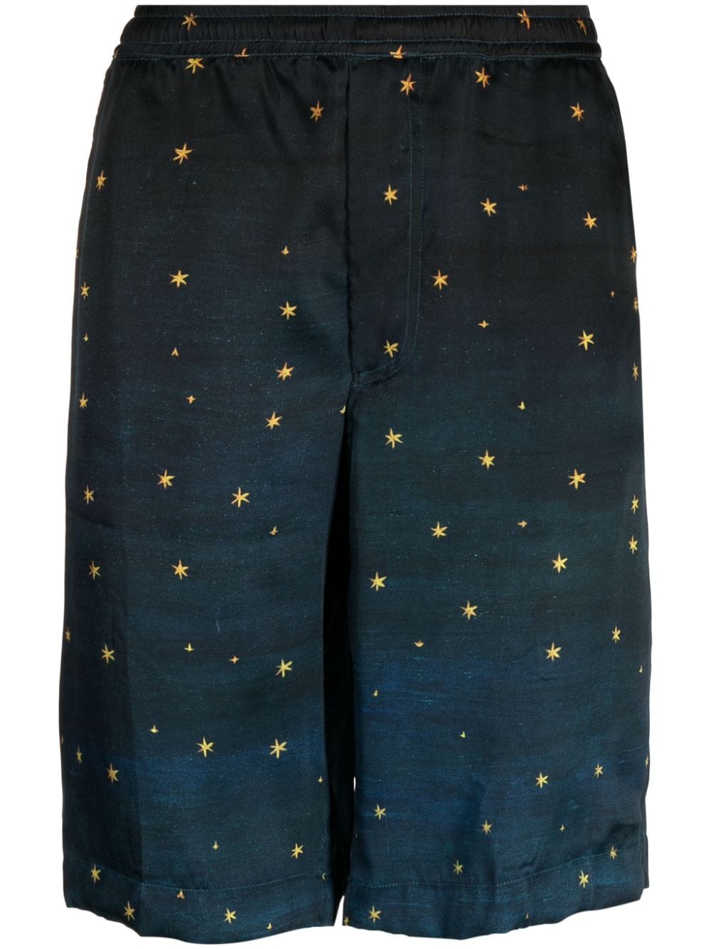 Endless Joy Zodiac silk knee-length shorts - Black von Endless Joy