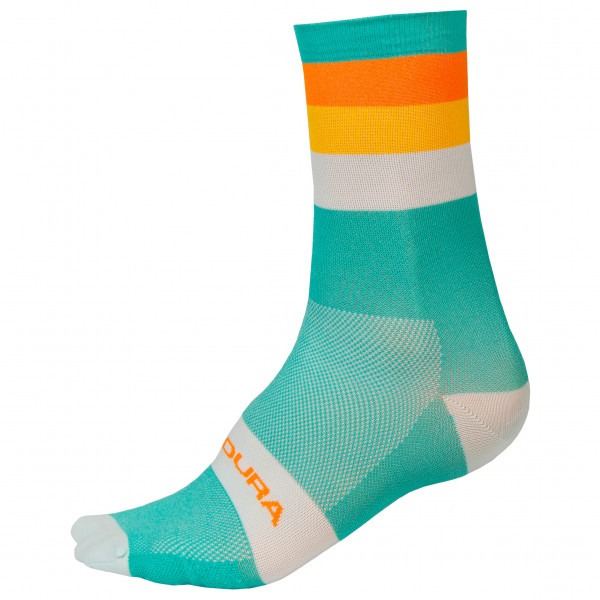 Endura - Bandwidth Streifensocken - Velosocken Gr L/XL türkis von Endura