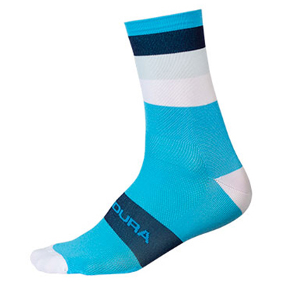 Endura - Bandwidth Streifensocken - Velosocken Gr S/M blau von Endura