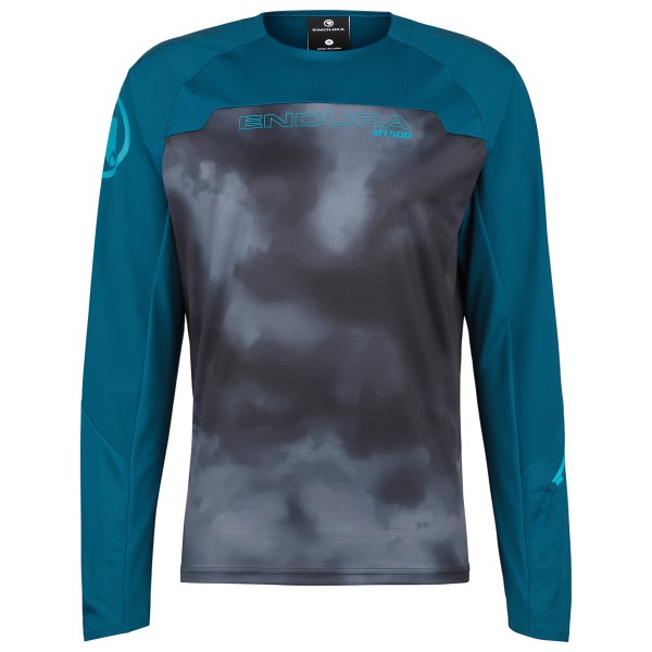 Endura - MT500 Burner Trikot Langarm - Velotrikot Gr L;M;XL;XXL blau;schwarz/grau;weiß/rot von Endura