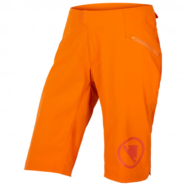 Endura - Women's Singletrack Lite Shorts - Velohose Gr L - Short: -8 cm orange von Endura