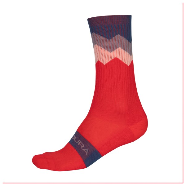 Endura - Zacken Socken - Velosocken Gr S/M rot von Endura