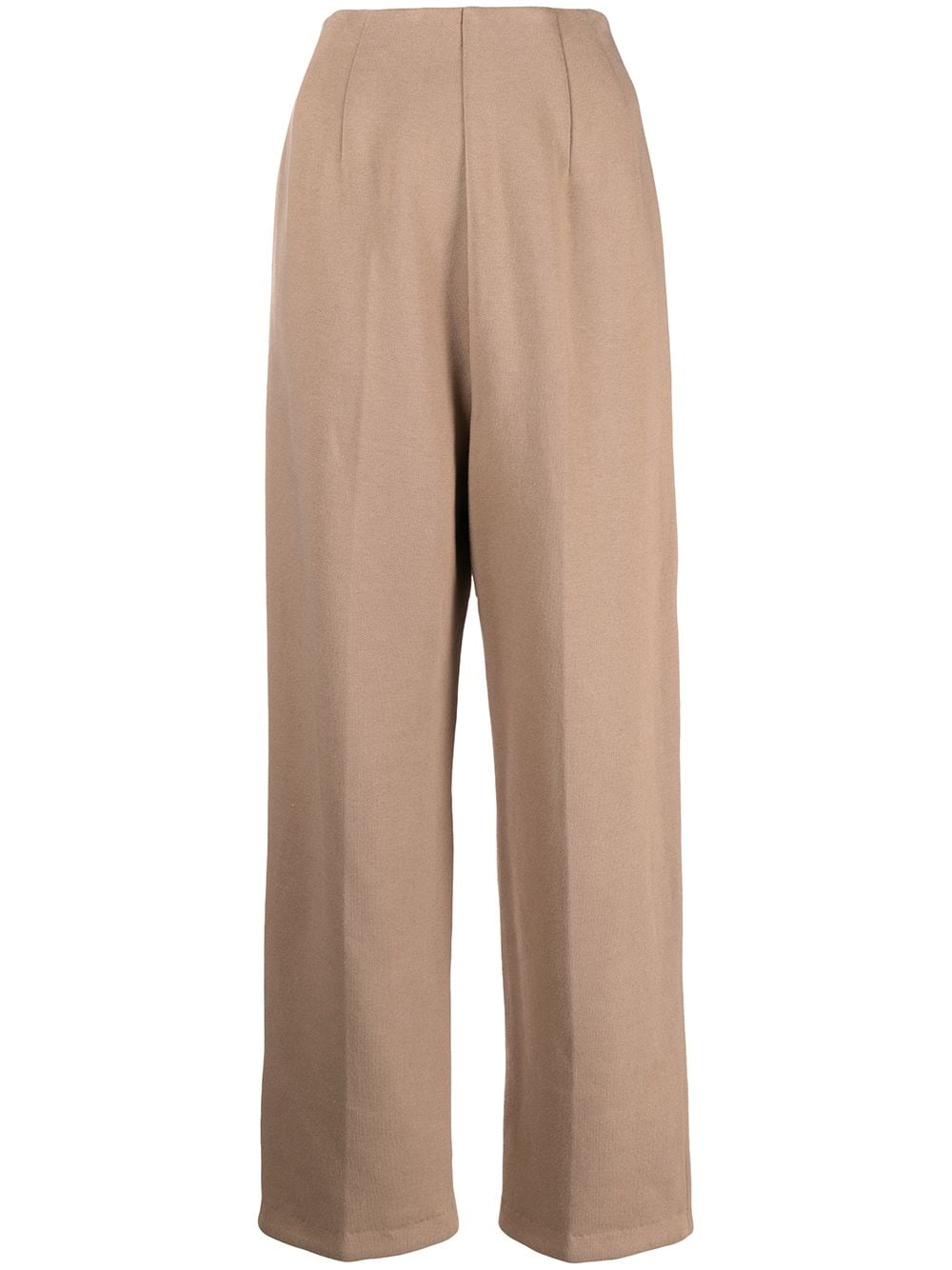 Enföld high-waisted wide-leg trousers - Brown von Enföld