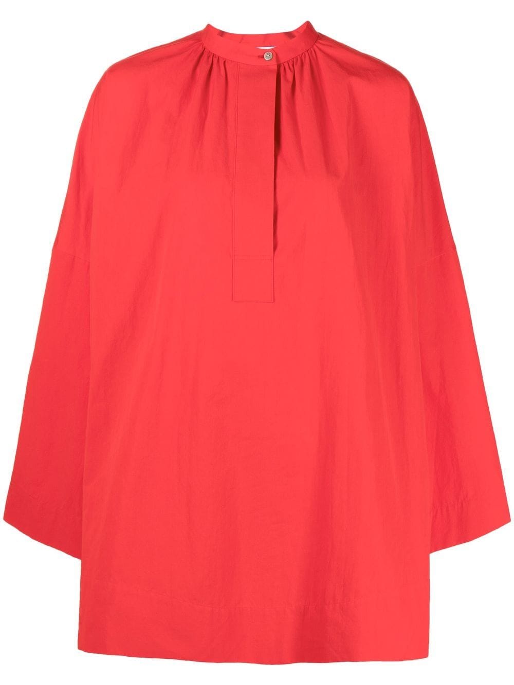 Enföld long-sleeve oversized blouse - Red von Enföld