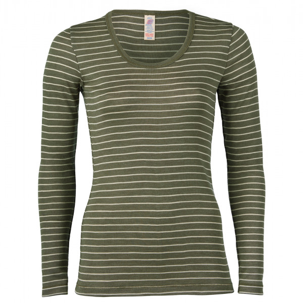 Engel - Langarm Damen Shirt - Seidenunterwäsche Gr 34/36;38/40;46/48 oliv;rot von Engel