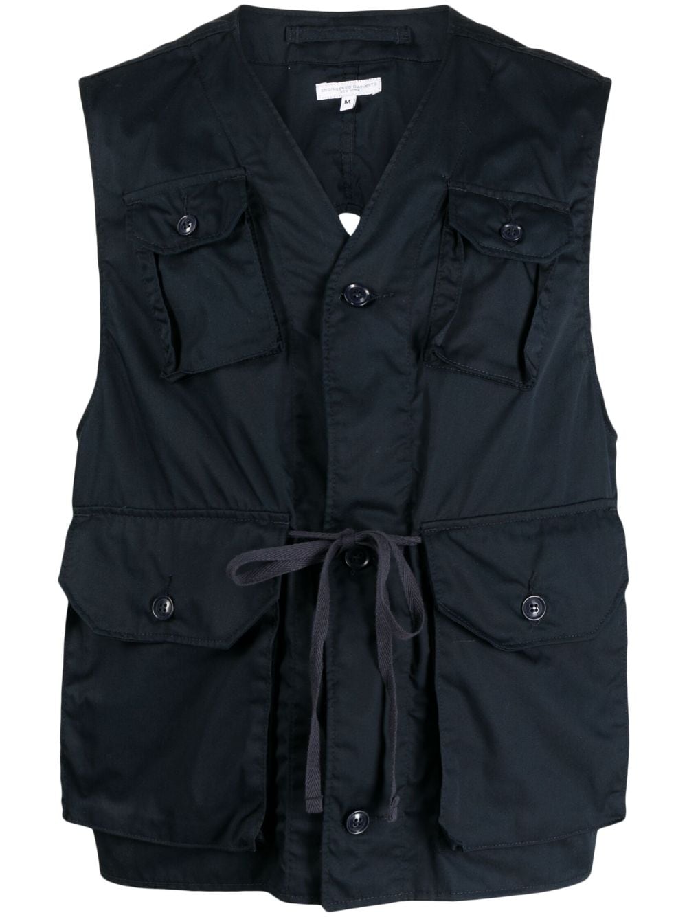 Engineered Garments V-neck open-back vest - Blue von Engineered Garments