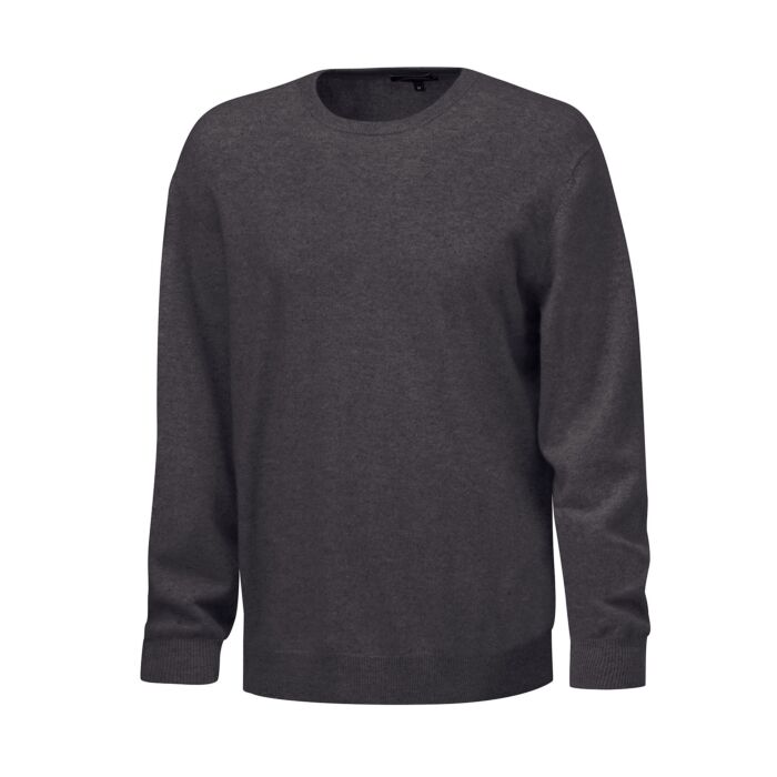 Pullover Herren aus Kaschmir Gots, anthrazit von Enrico Rosselli