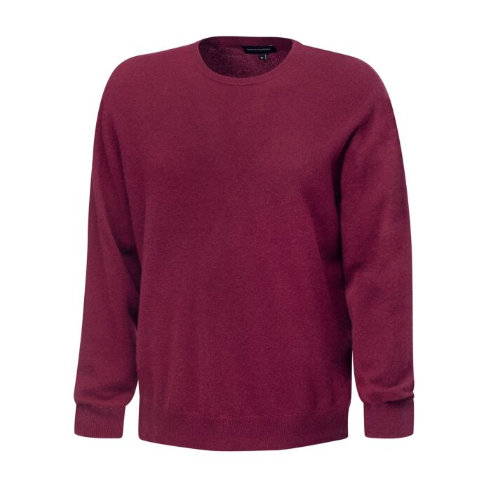 Pullover Herren aus Kaschmir Gots, bordeaux von Enrico Rosselli