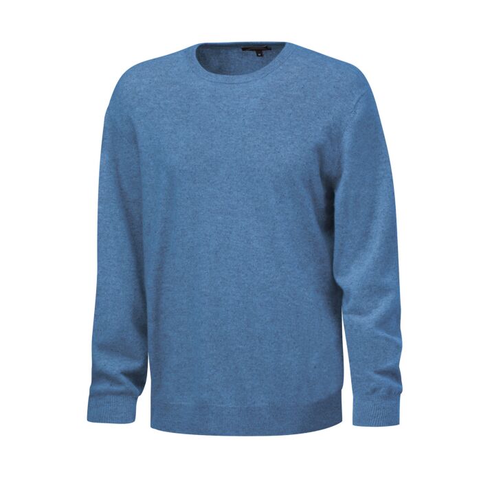 Pullover Herren aus Kaschmir Gots, jeansblau von Enrico Rosselli