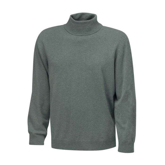 Rollkragenpullover Herren aus Kaschmir Gots, grün, XXL von Enrico Rosselli