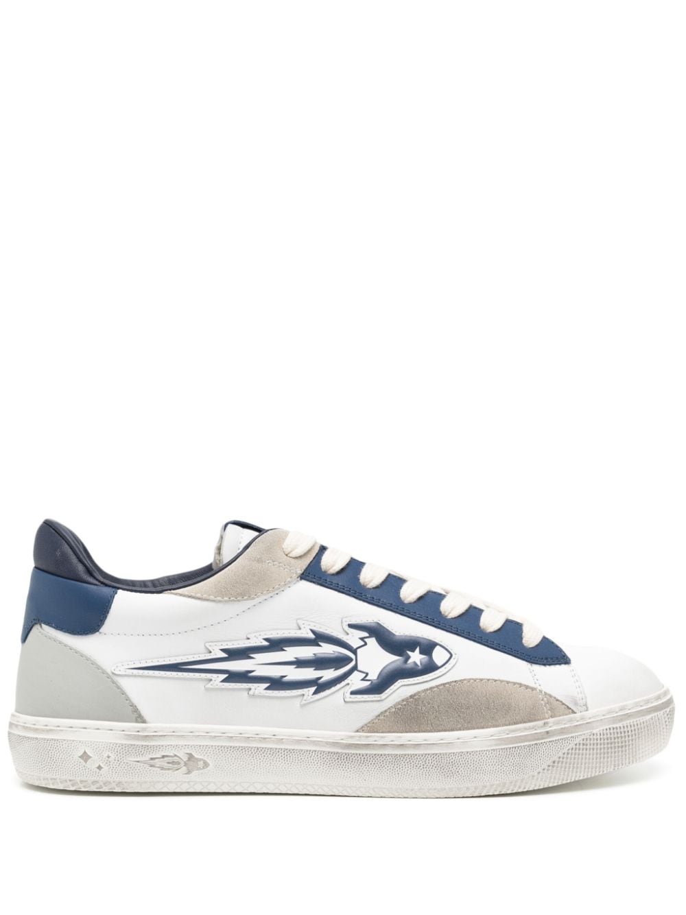 Enterprise Japan EJ Jupiter Rocket leather sneakers - Blue von Enterprise Japan