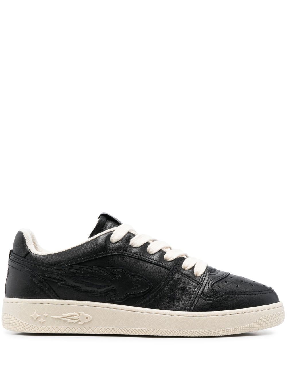 Enterprise Japan Rocket leather sneakers - Black von Enterprise Japan