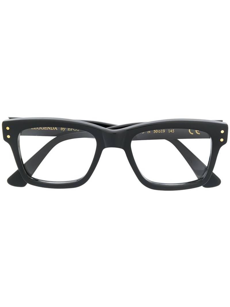 Epos Erato rectangular-frame glasses - Black von Epos
