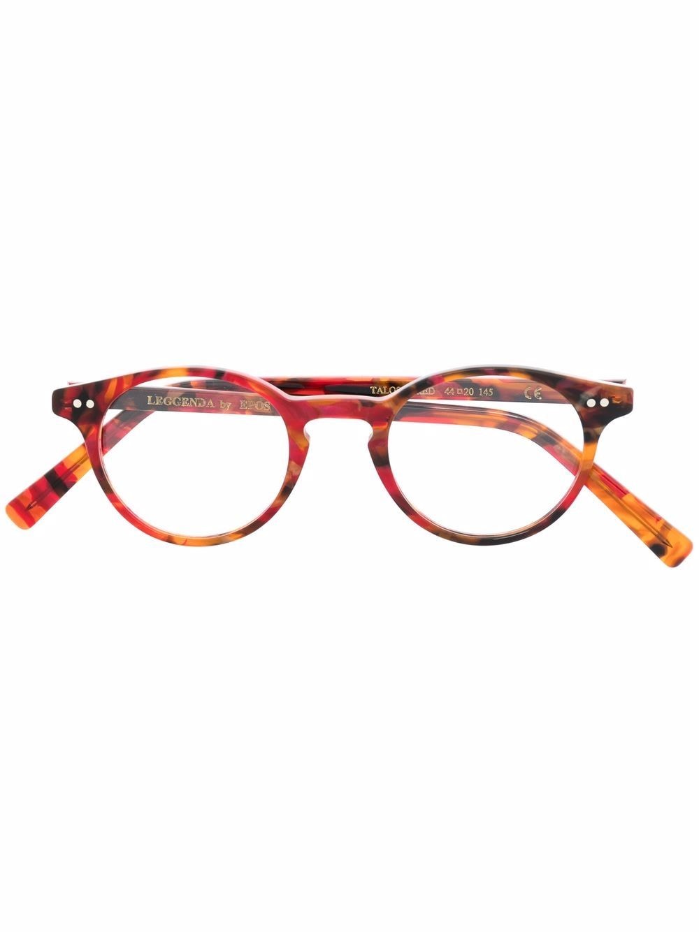 Epos tortoiseshell round-frame glasses - Red von Epos
