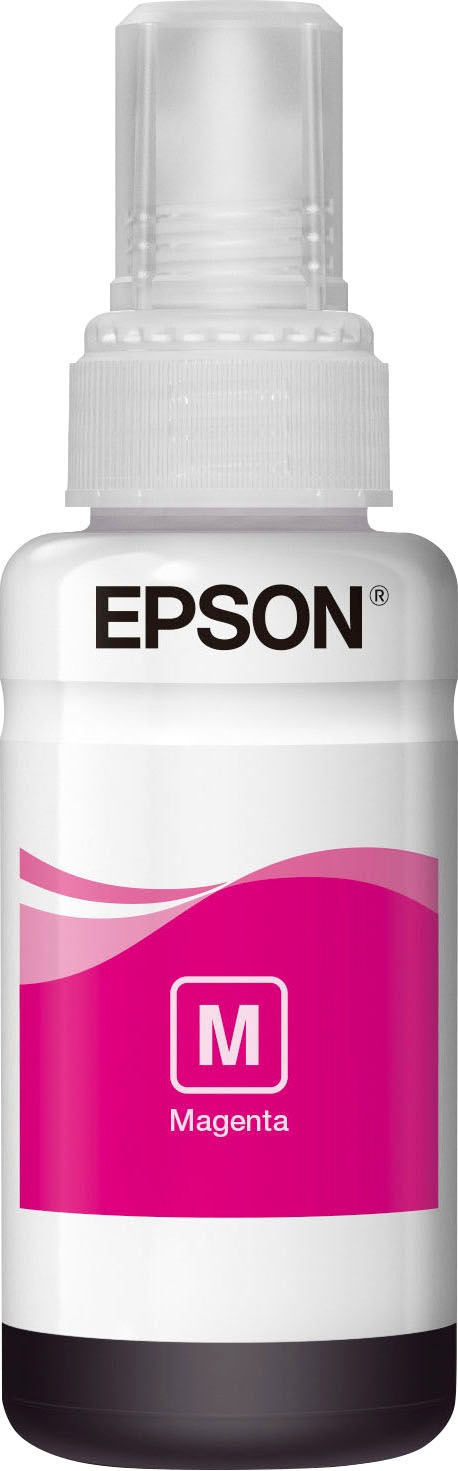 Epson Nachfülltinte »T6643«, für EPSON, (1 St.), original Nachfülltinte 664 magenta von Epson