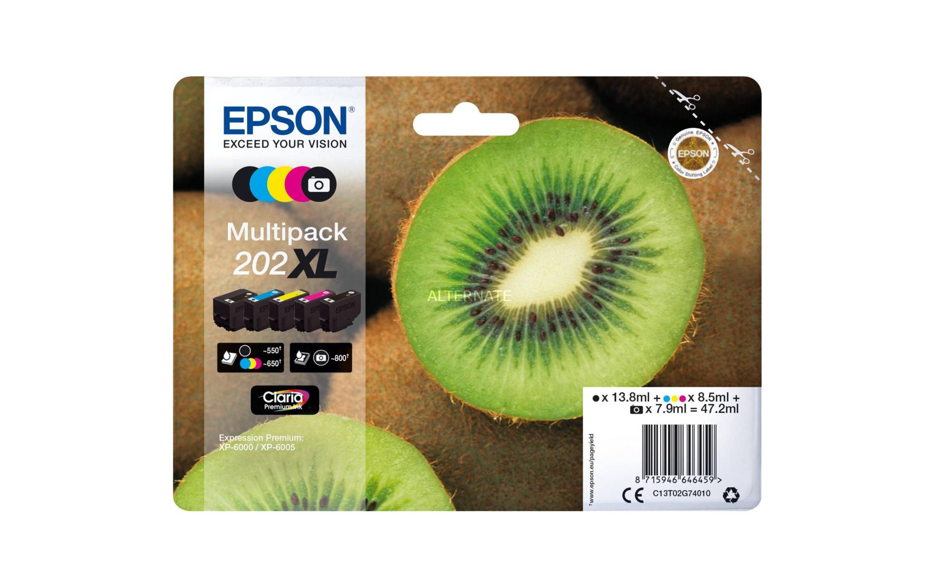 Epson Tintenpatrone »202 XL / C13T02G74010« von Epson