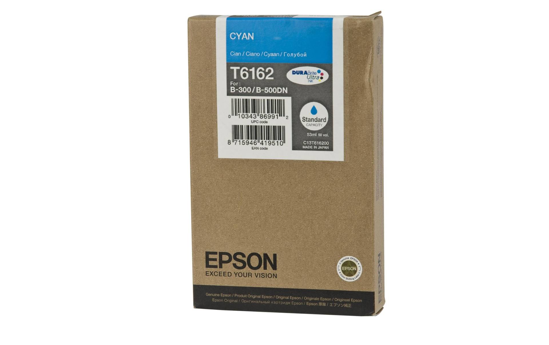 Epson Tintenpatrone »C13T616200 Cyan«, (1 St.) von Epson