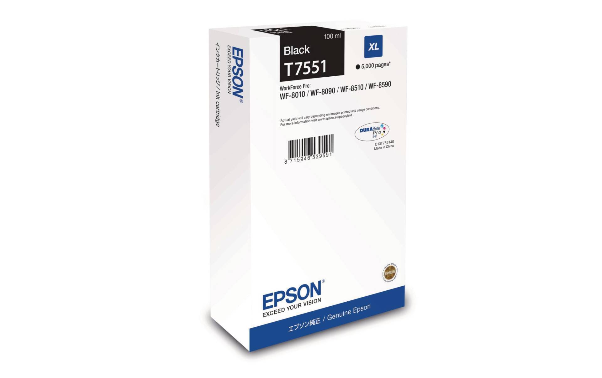 Epson Tonerpatrone »C13T755140 Black« von Epson