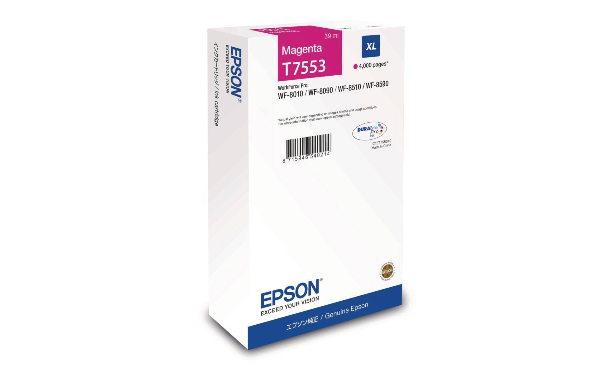 Epson Tonerpatrone »C13T755340 Magenta« von Epson