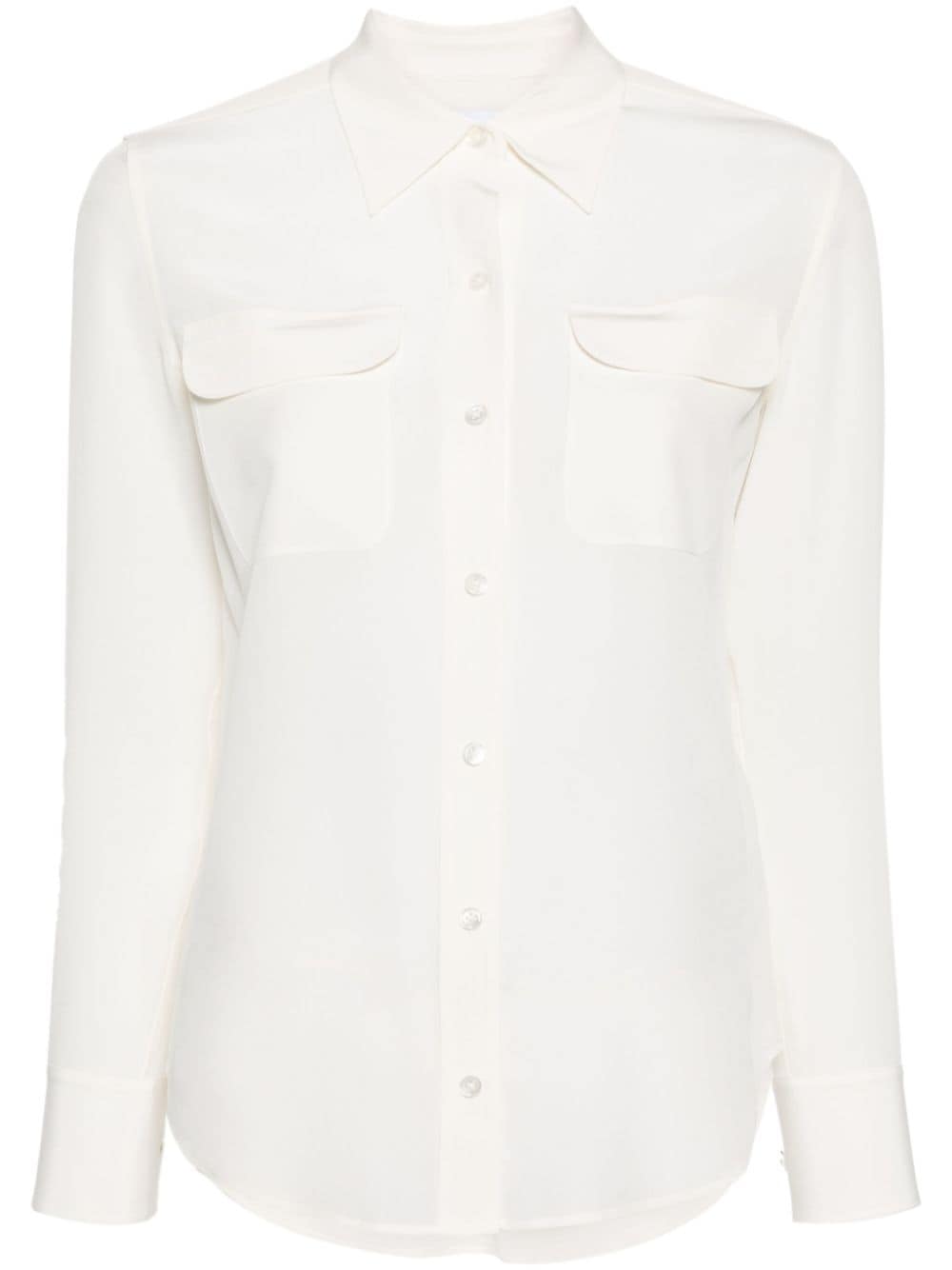 Equipment Signature silk shirt - Neutrals von Equipment