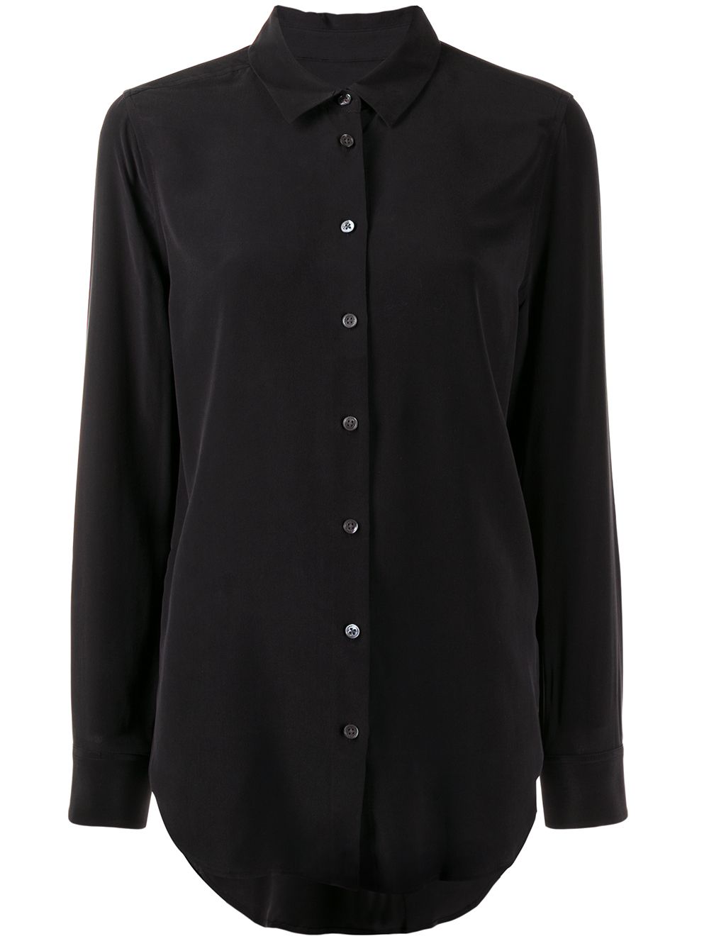 Equipment Essential silk shirt - Black von Equipment