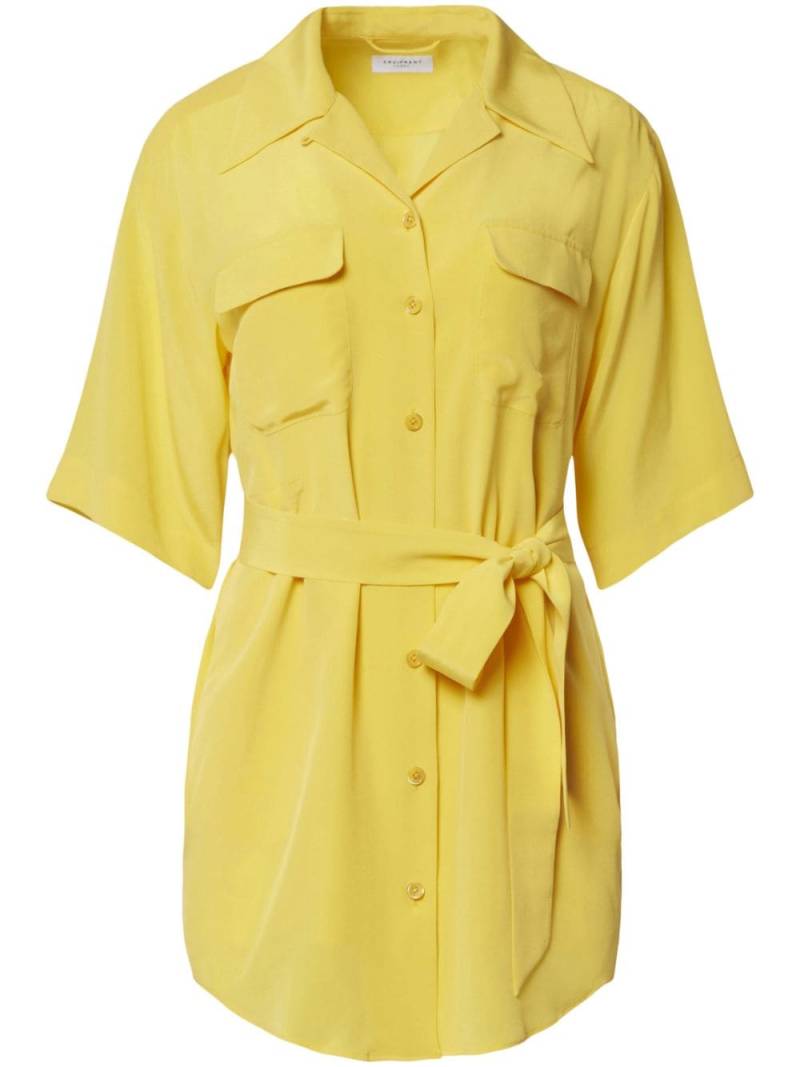 Equipment short-sleeve shirt minidress - Yellow von Equipment