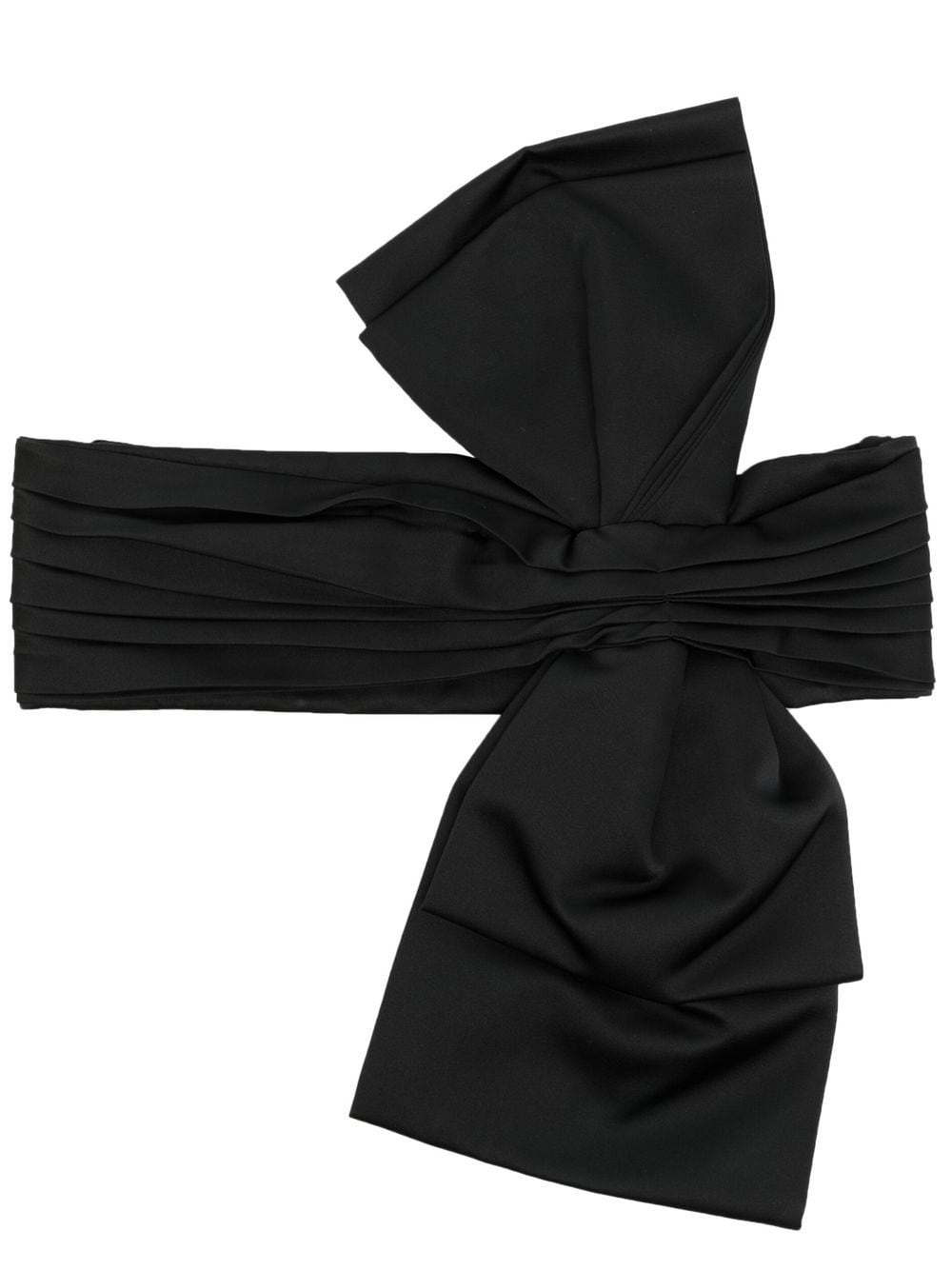 ERDEM Bow Cummerbund belt - Black von ERDEM