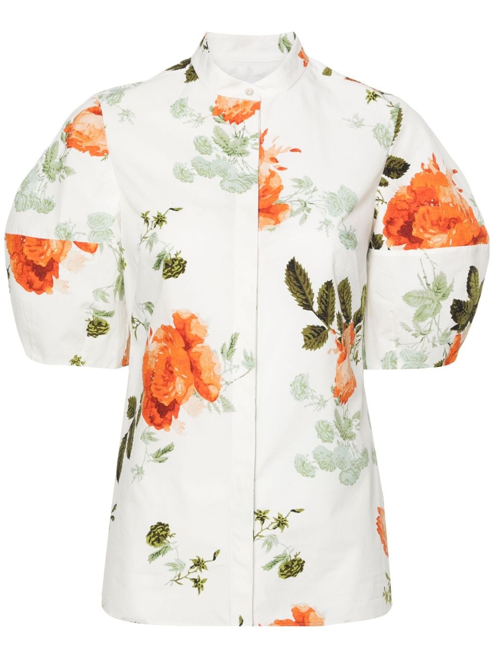 ERDEM Cavendish floral-print shirt - White von ERDEM