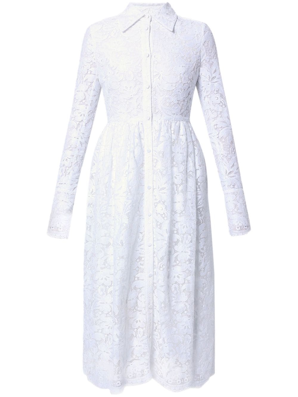 Erdem Corinne belted lace shirt dress - Neutrals von Erdem