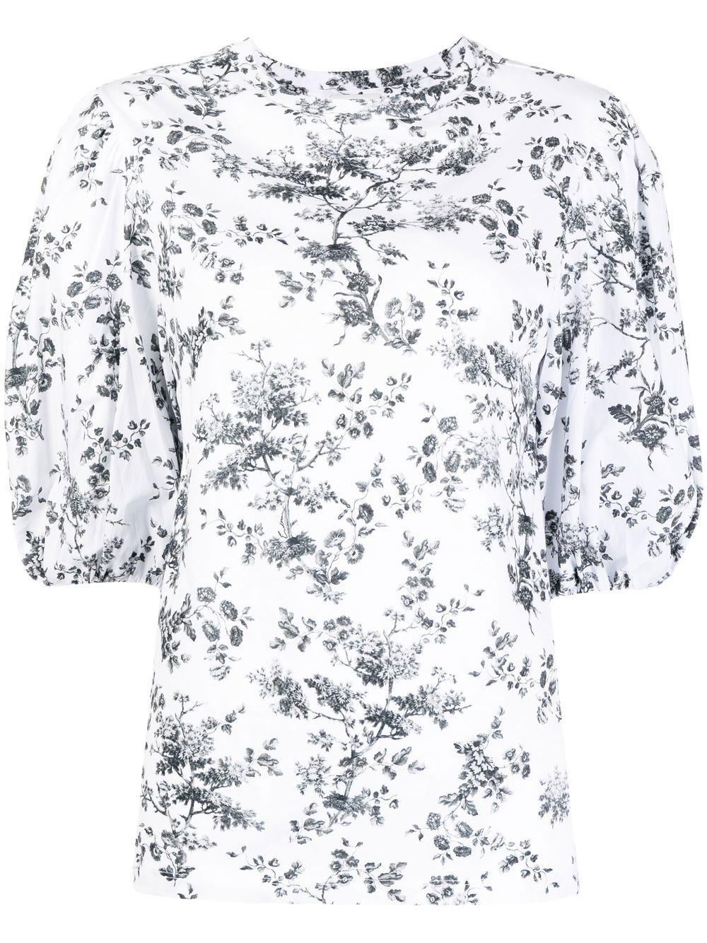 ERDEM Edith floral-print T-shirt - White von ERDEM