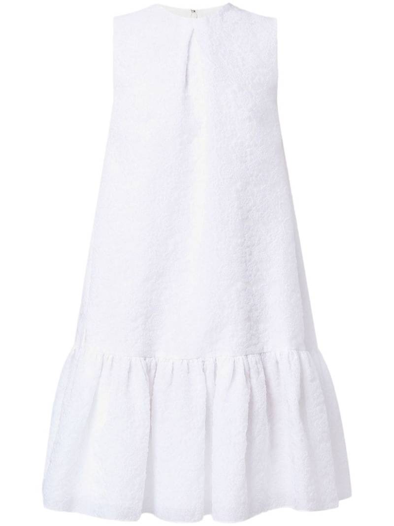 Erdem Maple organza-cloque belted dress - White von Erdem
