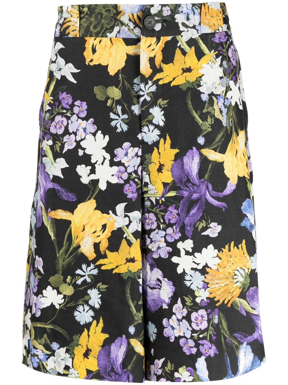 Erdem Miles floral-print Bermuda shorts - Black von Erdem